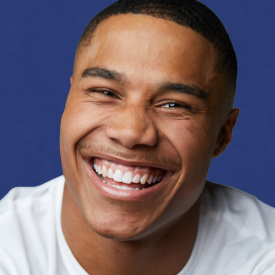 Man smiling after wearing adult braces in Kenilworth IL | Shoreview Orthodontics